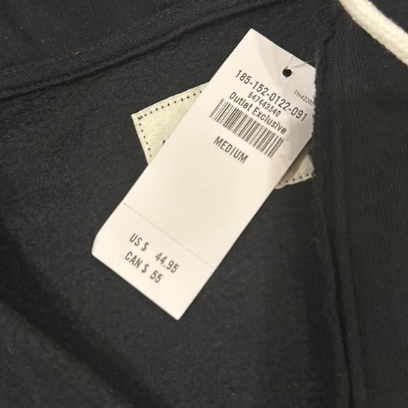 Abercrombie & Fitch cut off hooded sweatshirt NWT - Picture 2 of 4